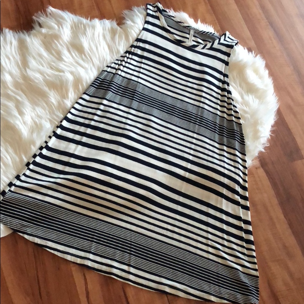 Navy and Cream Dress